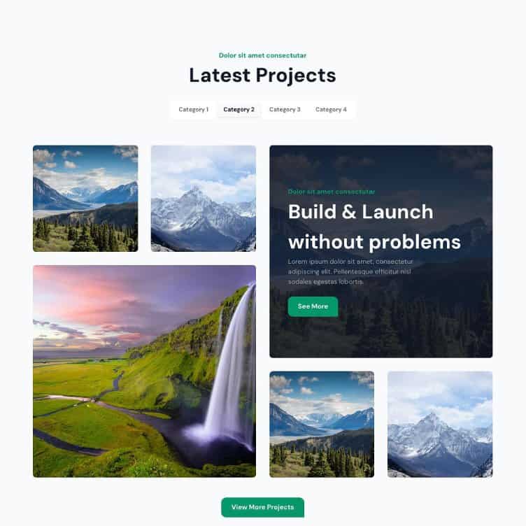 Latest Projects Bento Grid