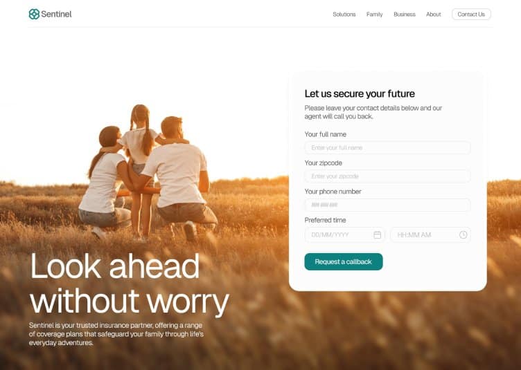 Sentinel Hero Section